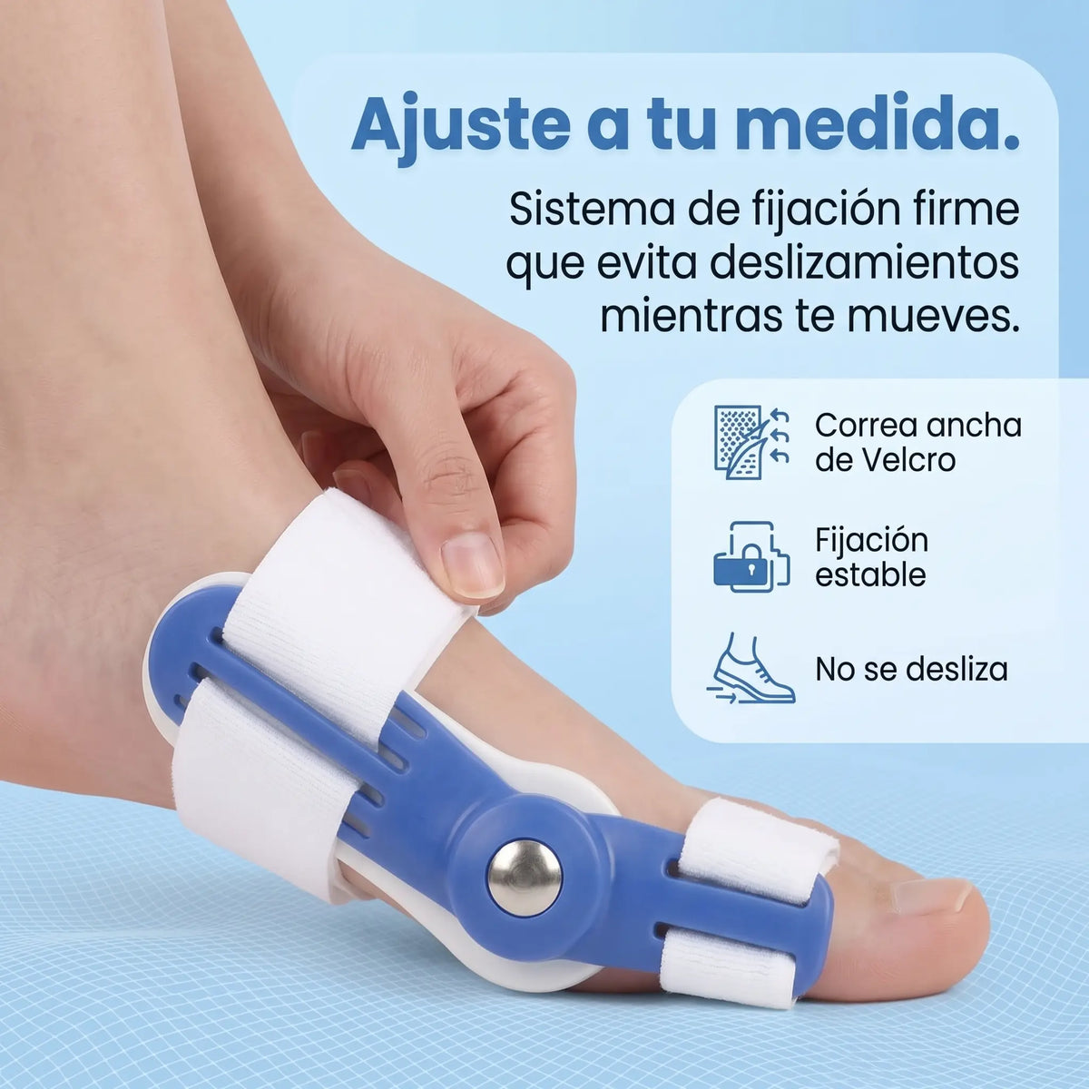 Corrector ortopédico ajustable - Camina con menos presión en el juanete
